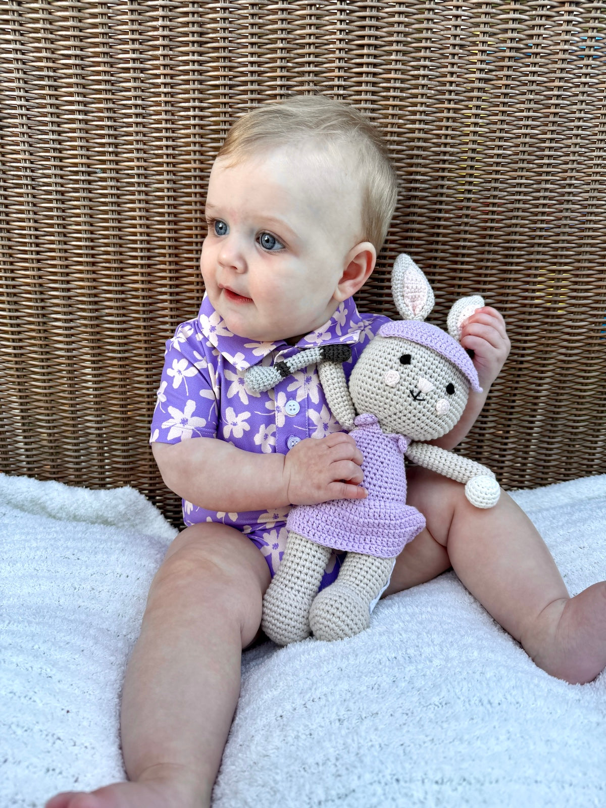 Sandy the Bunny Crochet Golf Stuffed Animal