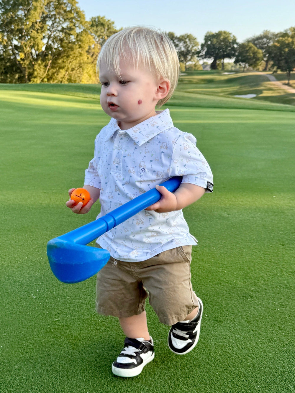 Tee Time Gold Todder Polo 2T