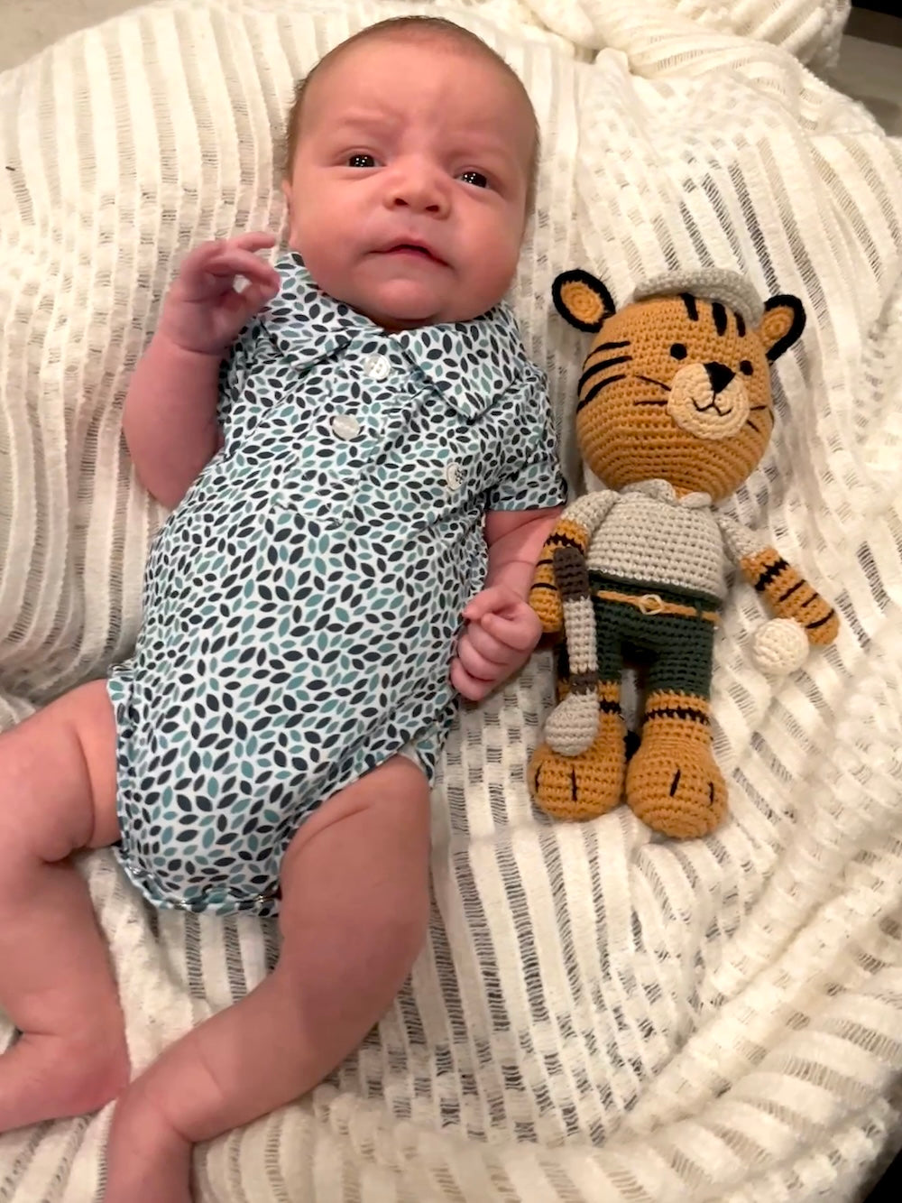 Tee the Tiger Crochet Golf Stuffed Animal