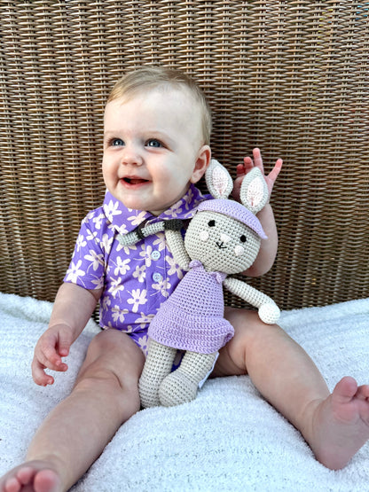 Sandy the Bunny Crochet Golf Stuffed Animal