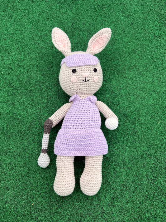 Sandy the Bunny Crochet Golf Stuffed Animal