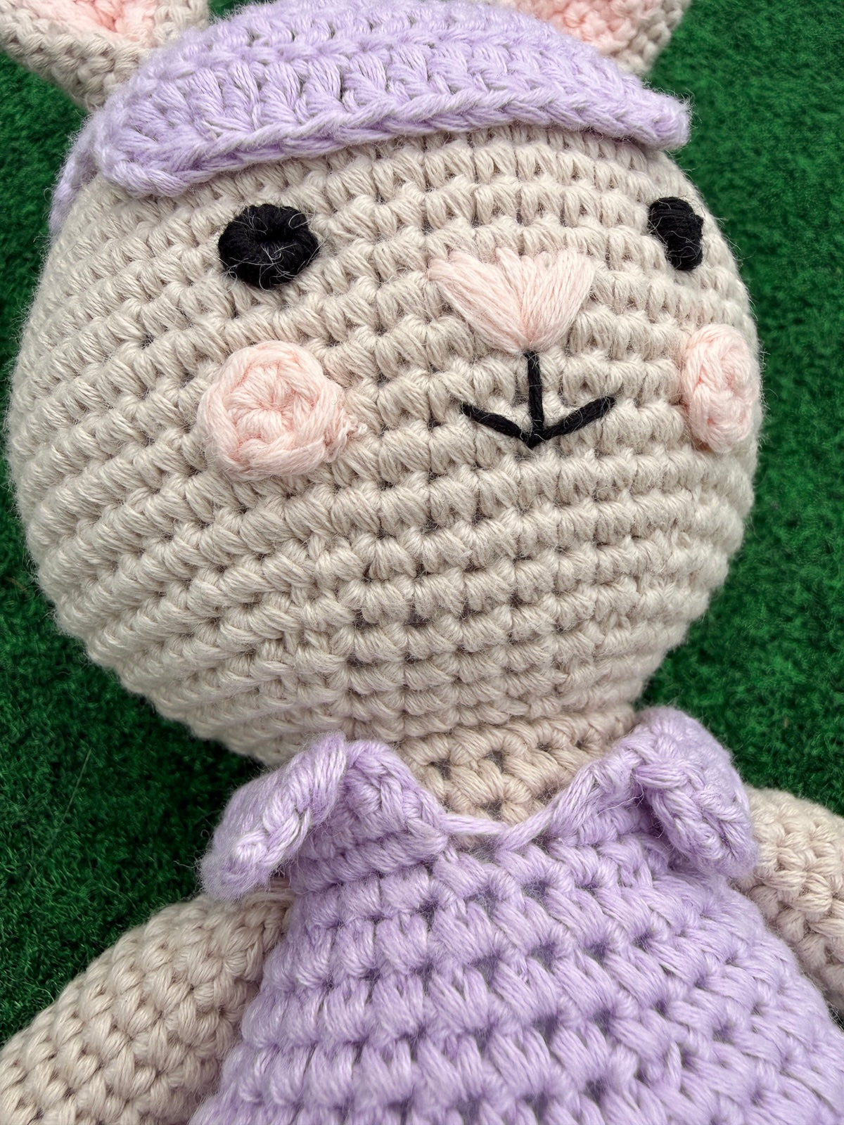 Sandy the Bunny Crochet Golf Stuffed Animal