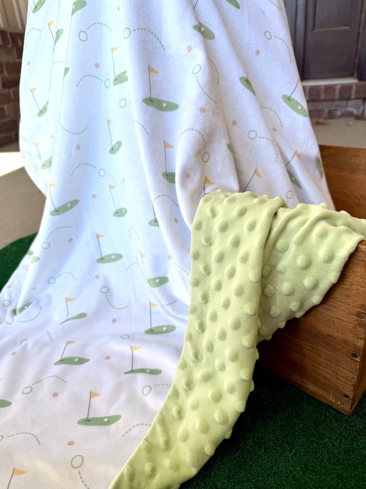Golf-Inspired Minky Blanket