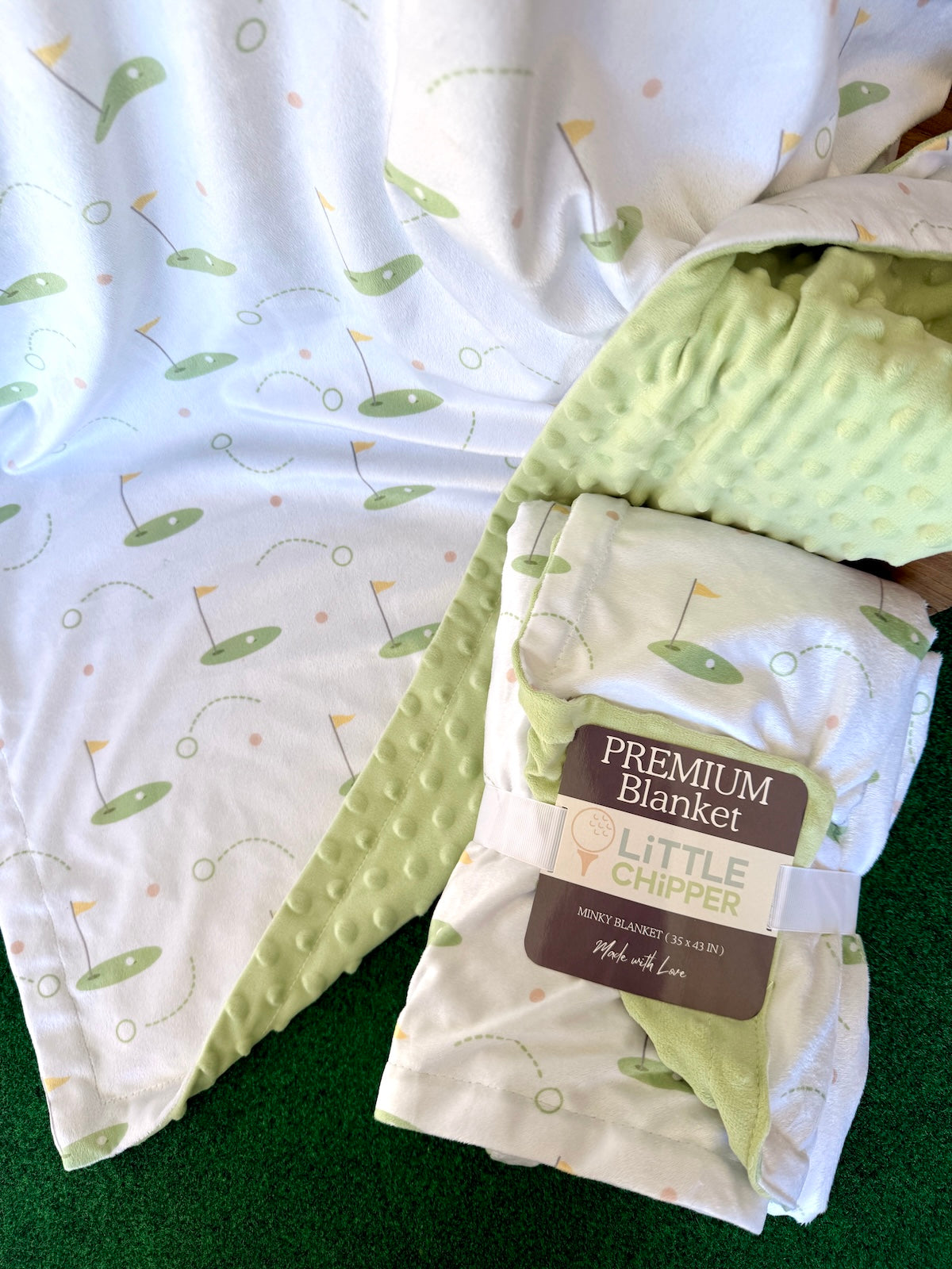 Golf-Inspired Minky Blanket