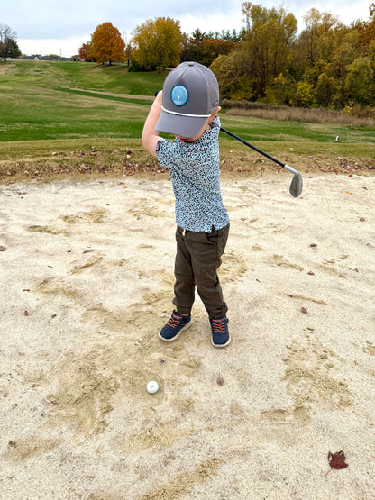 Golf hat for 5 year olds - little chipper classic